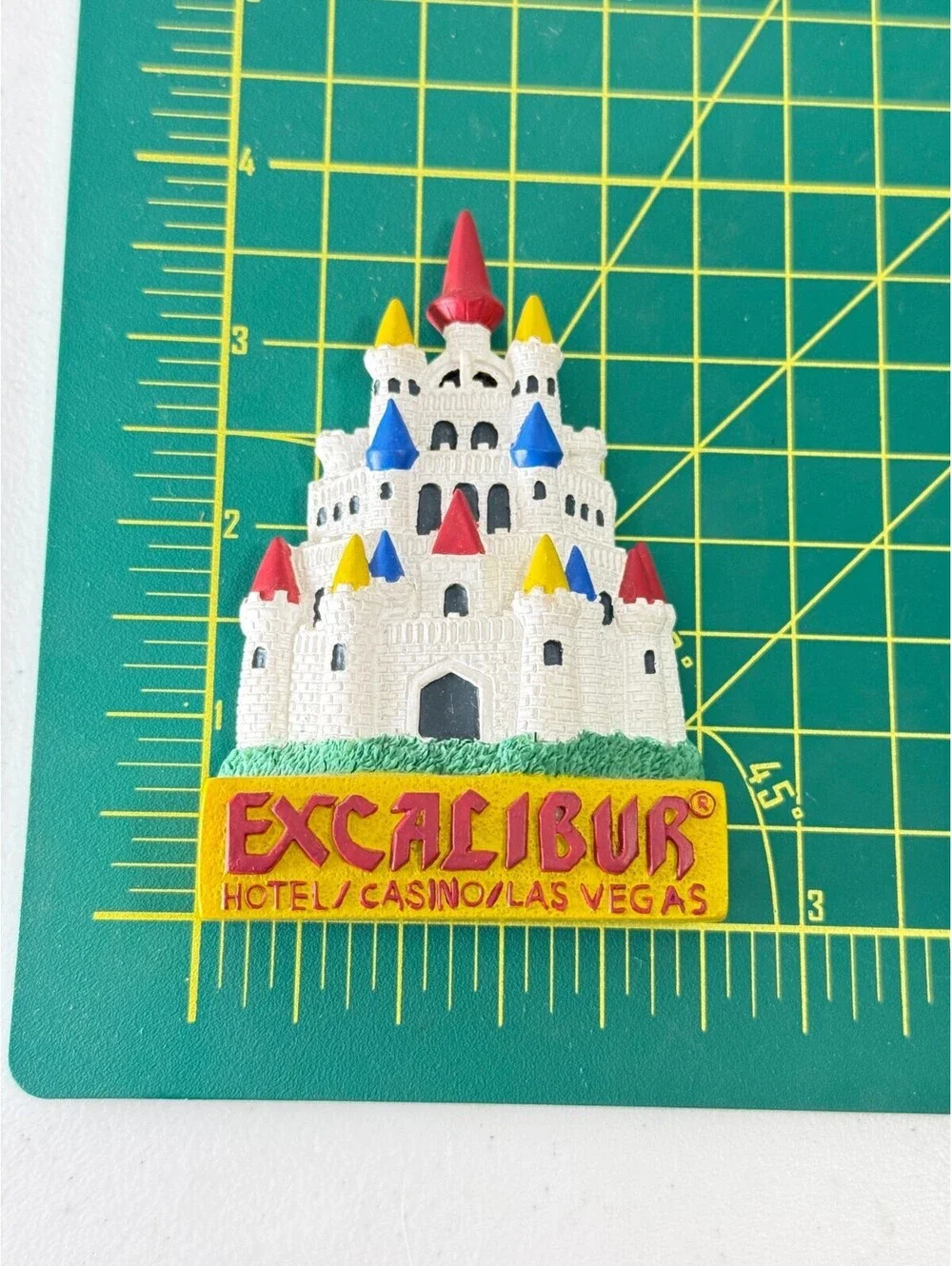 Vintage 1990s Excalibur Hotel Casino Las Vegas Magnet 3D Camelot Castle